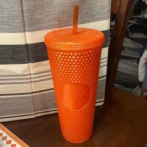 Starbucks Fall 2022 Orange Pearlized tumbler 24fl oz
